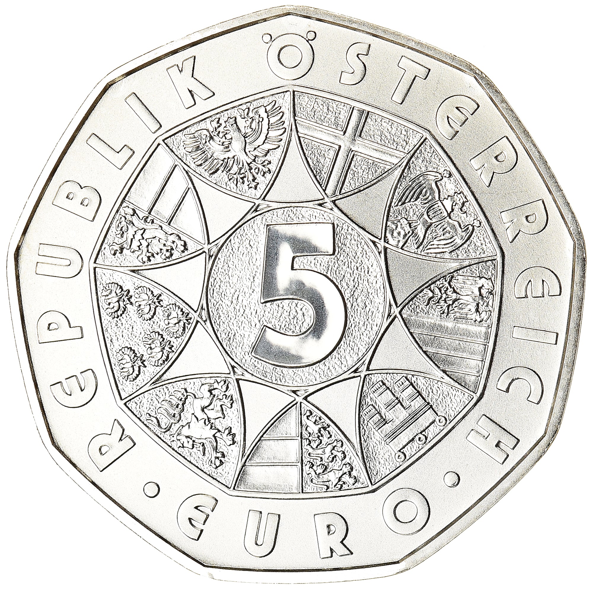 Austria, 5 Euro, Land des Wassers, 2013, Vienna, MS(64), Silver, KM:3222a