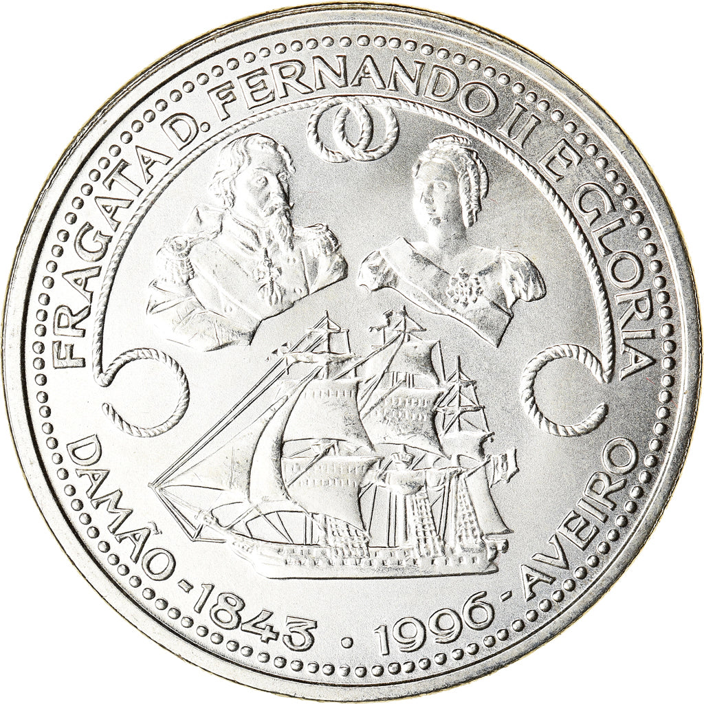 Munten, Portugal, D.Fernando II and Gloria frigates, 1000 Escudos, 1996, PR