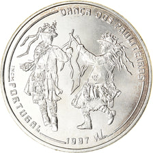 Moeda, Portugal, Pauliteiros Dancers, 1000 Escudos, 1997, MS(60-62), Prata