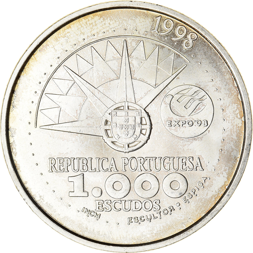 Coin, Portugal, International Year of Oceans, 1000 Escudos, 1998, MS(60-62)