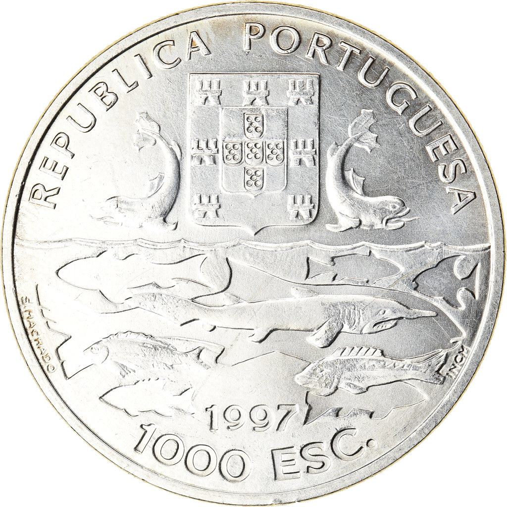 Coin, Portugal, Oceanographic Expeditions, 1000 Escudos, 1997, MS(60-62)