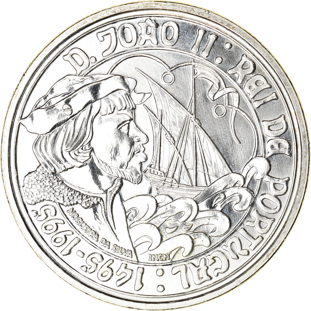 Coin, Portugal, 500th Anniversary of death of John II, 1000 Escudos, 1995