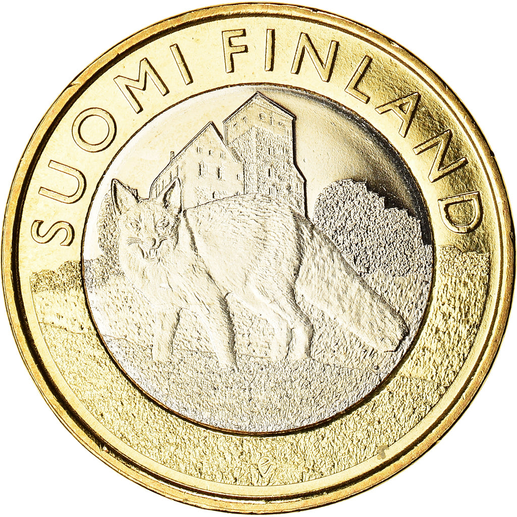 Finlande, 5 Euro, Animals of the Provinces - Finland Proper, 2014, SPL+