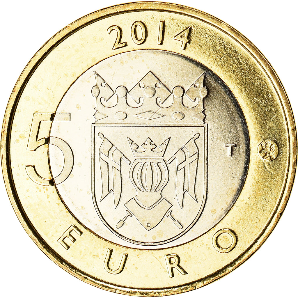 Finlande, 5 Euro, Animals of the Provinces - Finland Proper, 2014, SPL+
