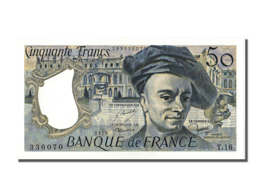 Banknote, France, 50 Francs, 50 F 1976-1992 ''Quentin de La Tour'', 1979