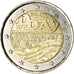 France, 2 Euro, D-Day, 2014, MS(60-62), Bi-Metallic, Gadoury:18