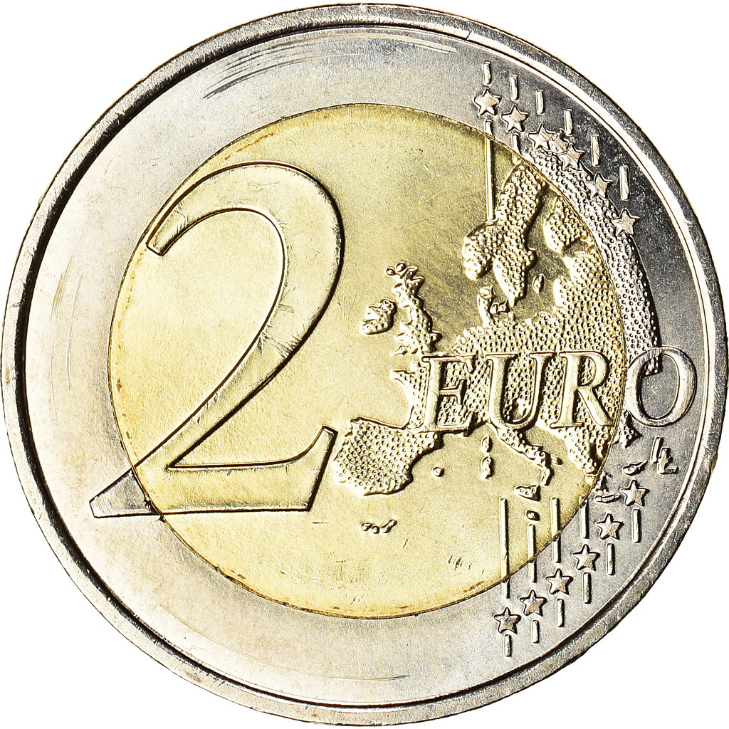 France, 2 Euro, D-Day, 2014, MS(60-62), Bi-Metallic, Gadoury:18