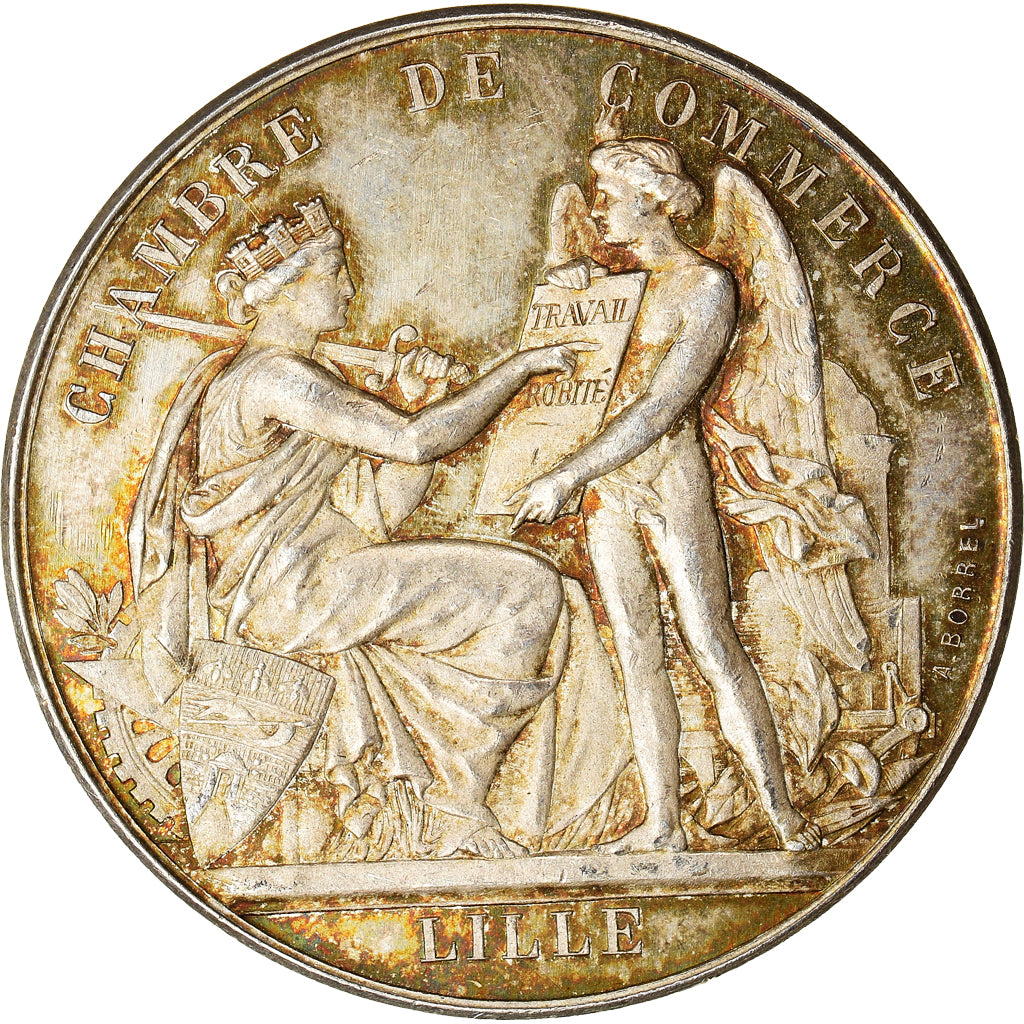 France, Medal, Chambre de Commerce de Lille, MS(63), Silver