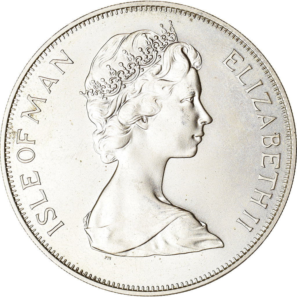 Monnaie, Île de Man, Elizabeth II, Silver Jubilee, Crown, 1977, Pobjoy Mint