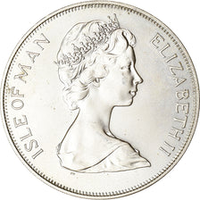 Coin, Isle of Man, Elizabeth II, Silver Jubilee, Crown, 1977, Pobjoy Mint