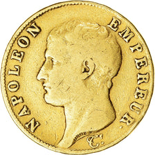 Moneda, Francia, Napoléon I, 40 Francs, 1806, Paris, BC+, Oro, KM:675.1