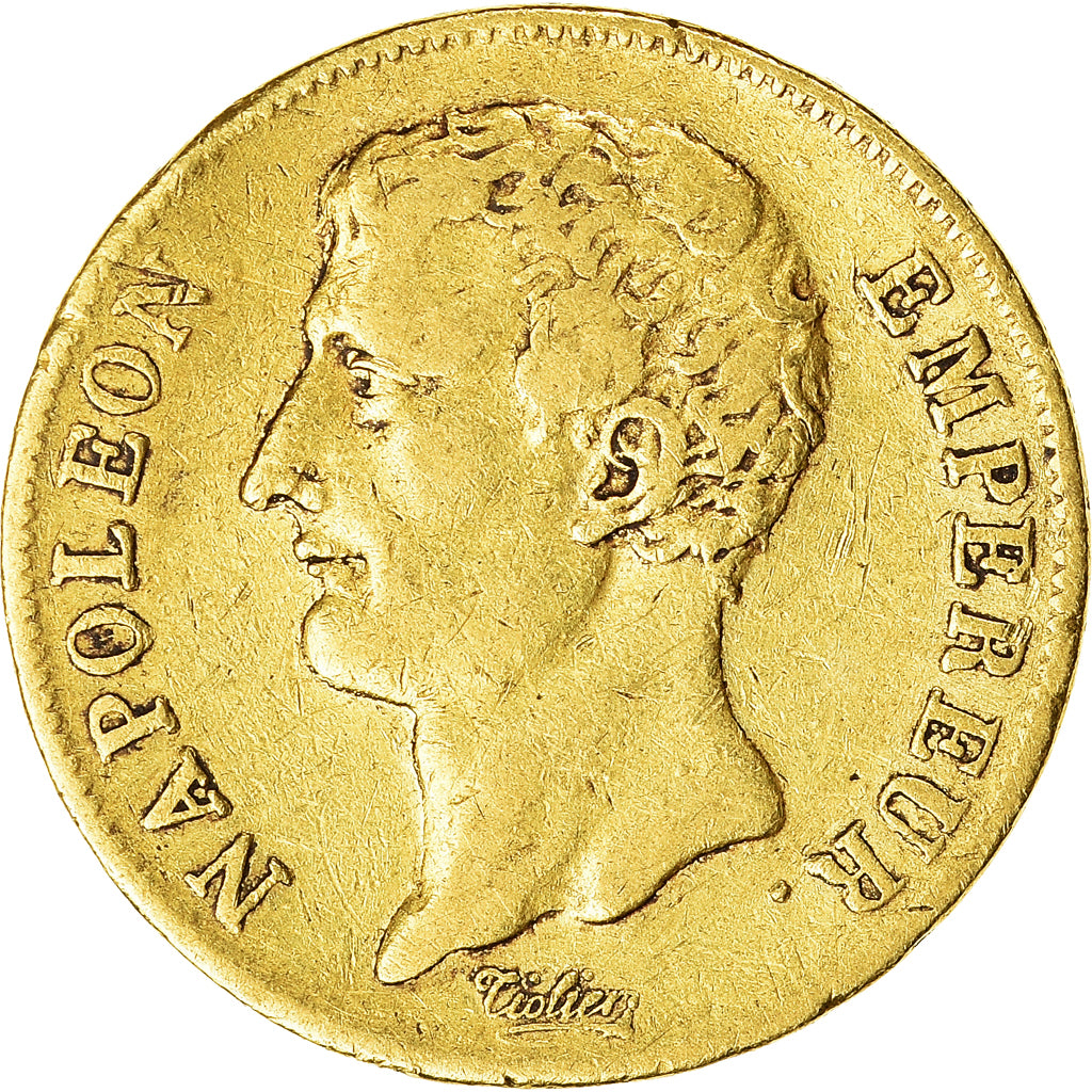 Coin, France, Napoleon I, 20 Francs, An 12, Paris, VF(30-35), Gold, KM:661