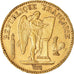 Moneda, Francia, Génie, 20 Francs, 1887, Paris, MBC+, Oro, KM:825, Gadoury:1063