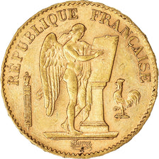 Moneda, Francia, Génie, 20 Francs, 1892, Paris, MBC+, Oro, KM:825, Gadoury:1063
