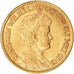 Coin, Netherlands, Wilhelmina I, 10 Gulden, 1911, AU(55-58), Gold, KM:149