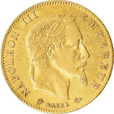 Moneda, Francia, Napoleon III, 5 Francs, 1865, Paris, MBC, Oro, KM:803.1