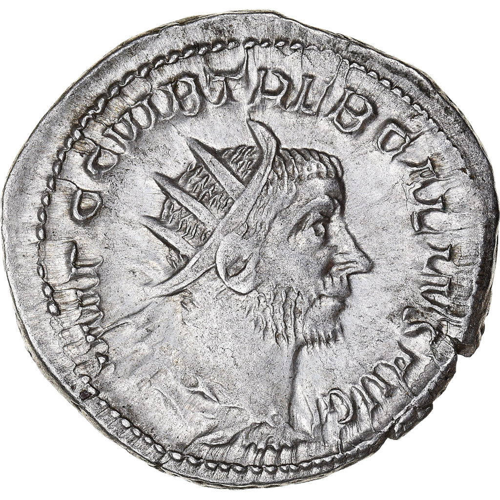 Coin, Trebonianus Gallus, Antoninianus, 252, Rome, AU(55-58), Billon, RIC:71