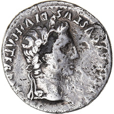 Coin, Augustus, Denarius, 2 BC-4 AD, Lyon - Lugdunum, Fourrée, VF(30-35)