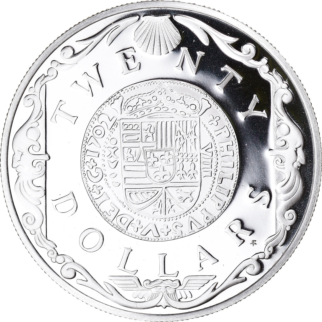 Coin, BRITISH VIRGIN ISLANDS, Elizabeth II, Gold Doubloon, 20 Dollars, 1985