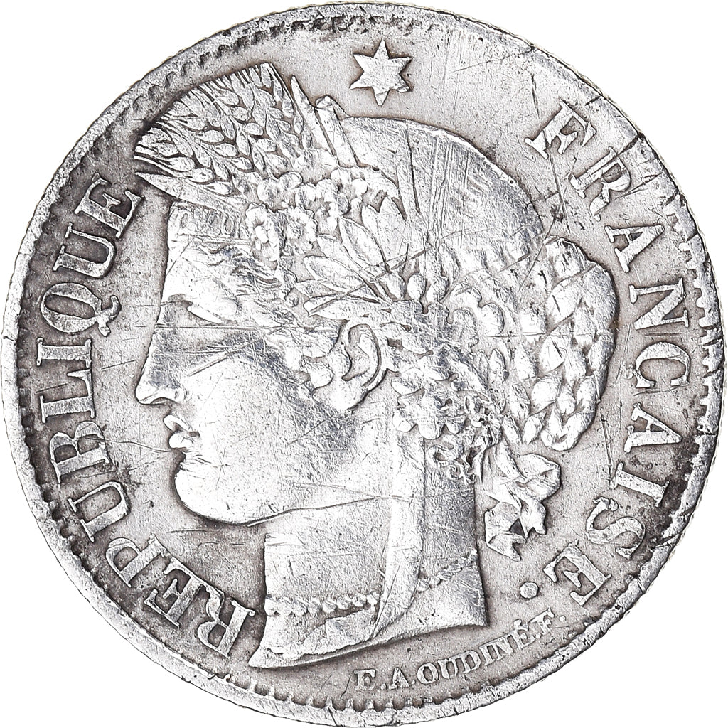 Monnaie, France, Cérès, 50 Centimes, 1850, Paris, TTB, Argent, Gadoury:411