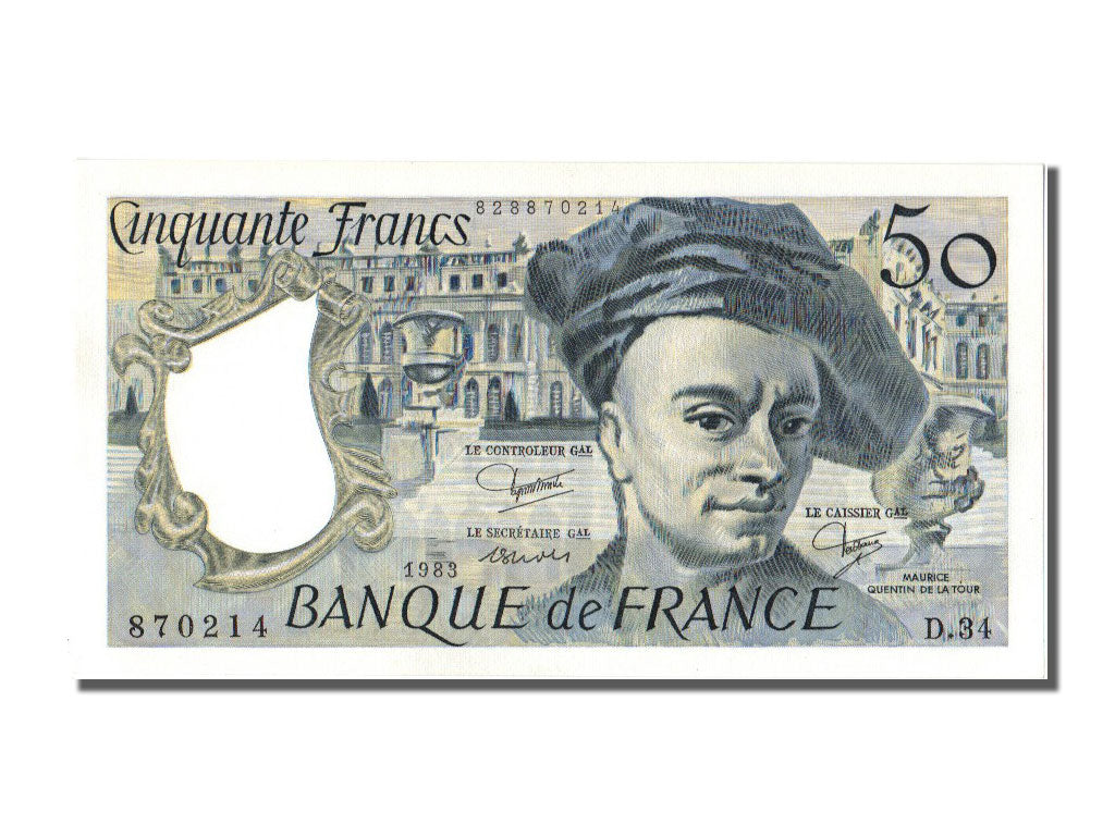 Billete, Francia, 50 Francs, 50 F 1962-1976 ''Racine'', 1983, UNC, Fayette:67.9