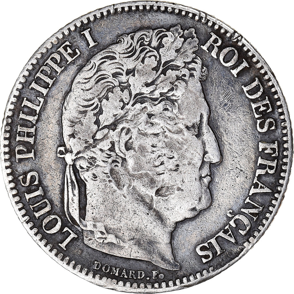 Coin, France, Louis-Philippe, Franc, 1834, Nantes, VF(30-35), Silver, KM:748.12