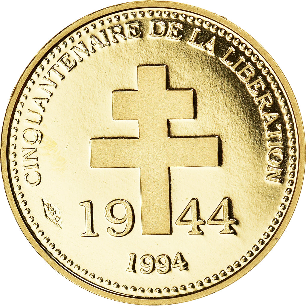 France, Medal, Charles de Gaulle, 50th anniversary of the Liberation, 1994