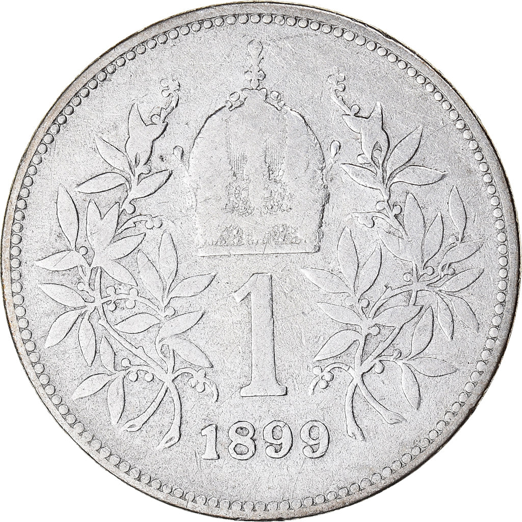 Coin, Austria, Franz Joseph I, Corona, 1899, VF(30-35), Silver, KM:2804