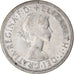Münze, Australien, Elizabeth II, Florin, 1954, Melbourne, S+, Silber, KM:55