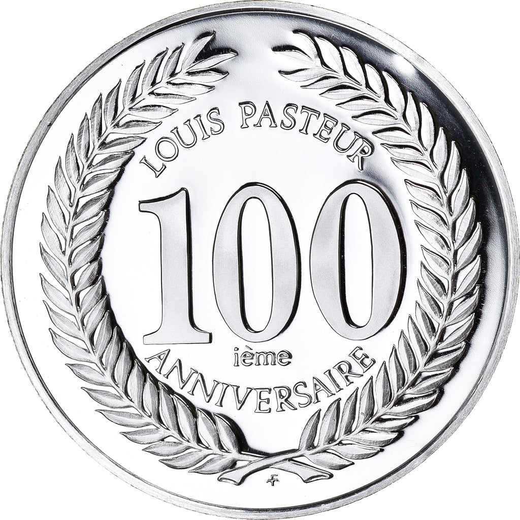 France, Medal, Louis Pasteur (1822-1895), 100ème Anniversaire, MS(65-70)