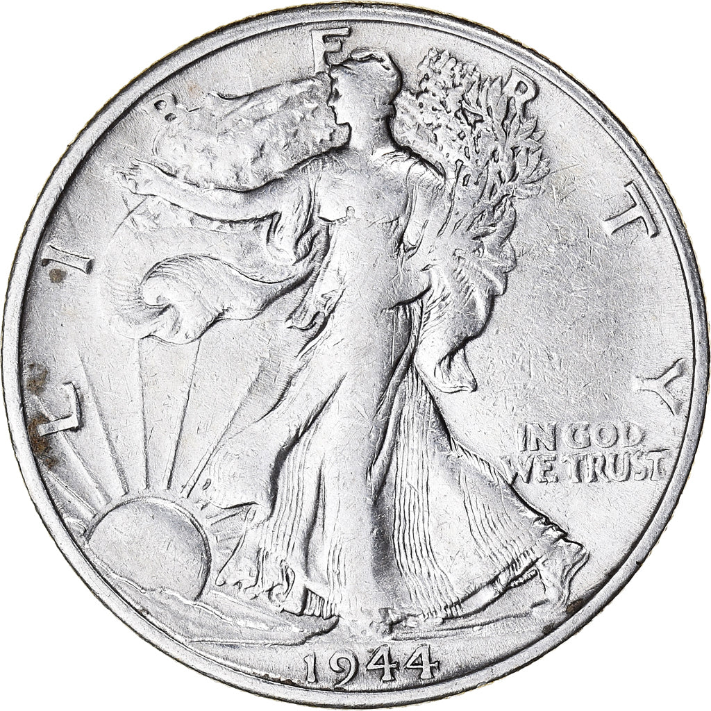 Coin, United States, Walking Liberty Half Dollar, 1944, San Francisco