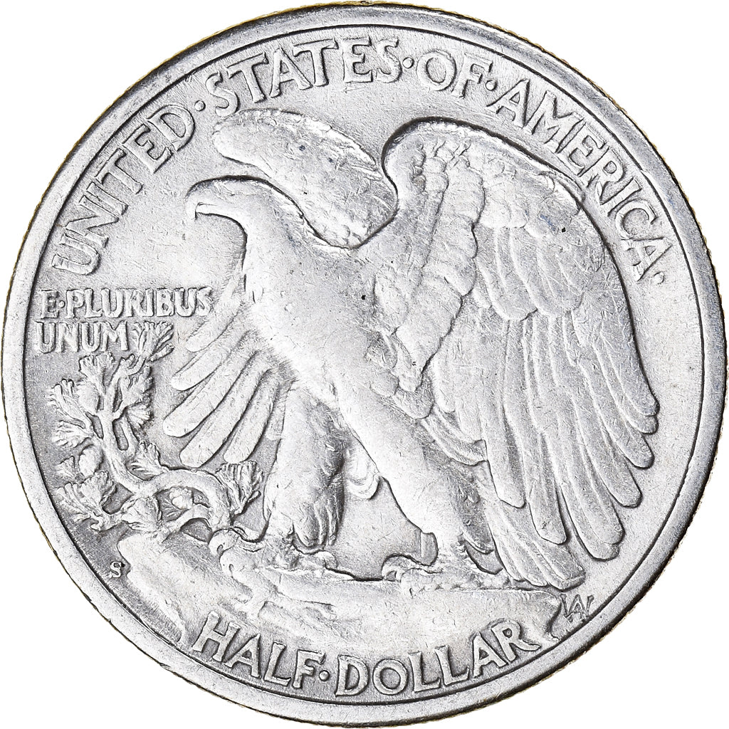 Coin, United States, Walking Liberty Half Dollar, 1944, San Francisco