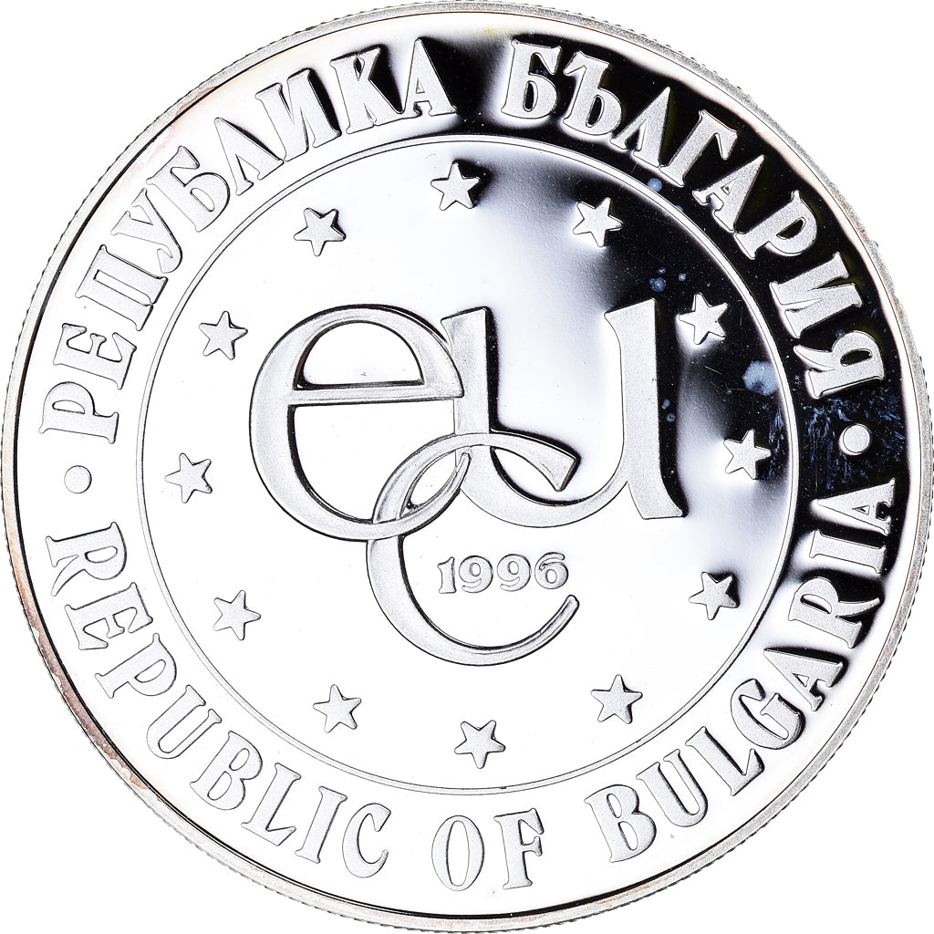 Coin, Bulgaria, St. Ivan of Rila, 1000 Leva, 1996, Proof, MS(64), Silver, KM:222