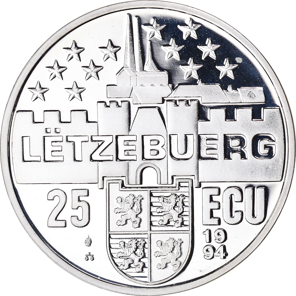 Coin, Luxembourg, Maria Theresia, 25 Ecu, 1994, MS(65-70), Silver, KM:41