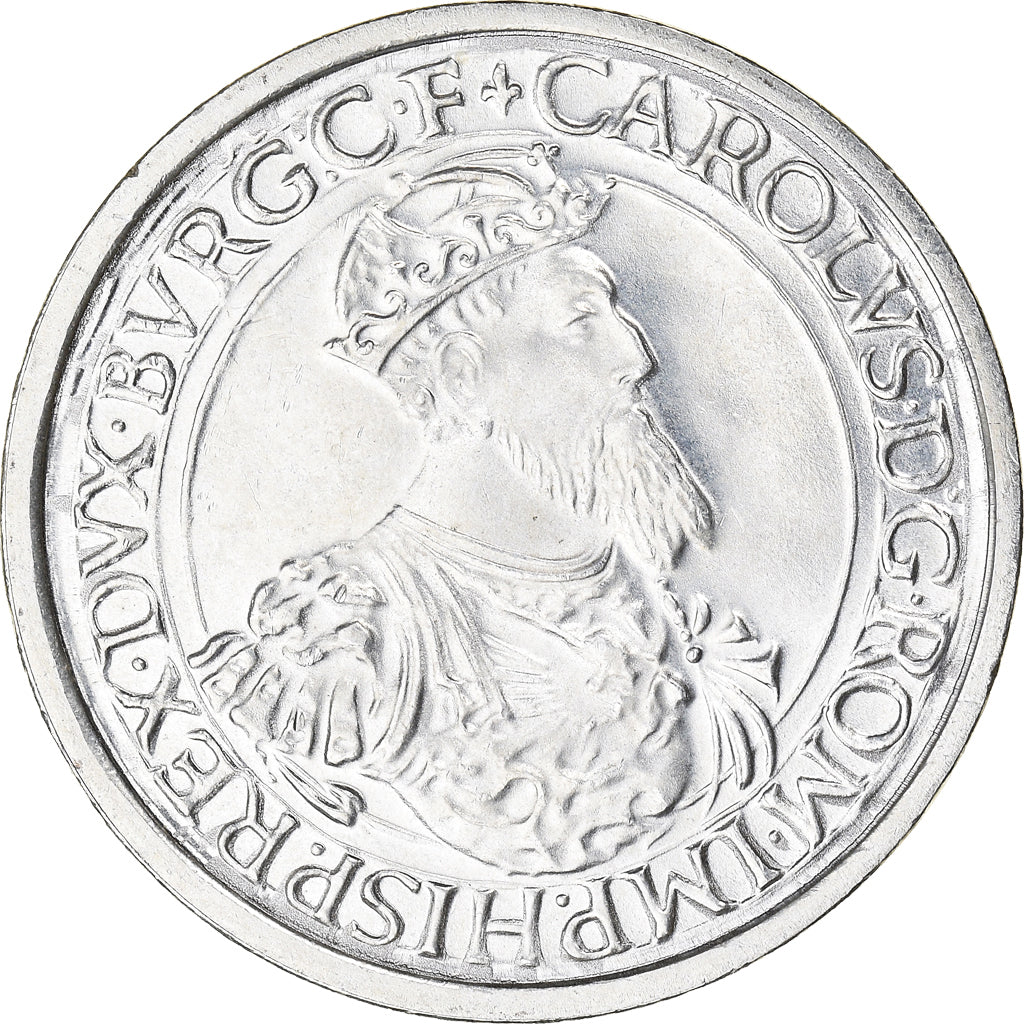 Coin, Belgium, 5 Ecu, 1987, MS(60-62), Silver, KM:166