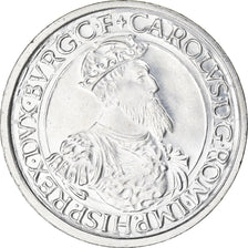Coin, Belgium, 5 Ecu, 1987, MS(60-62), Silver, KM:166