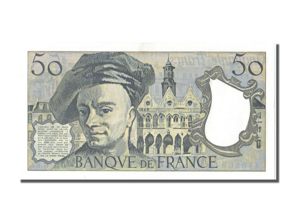 Banconote, Francia, 50 Francs, 50 F 1976-1992 ''Quentin de La Tour'', 1991, FDS