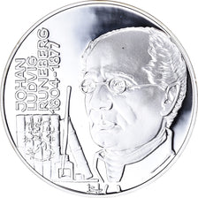 Coin, Finland, Johan Ludvig Runeberg, 20 ECU, 1995, Proof, MS(65-70), Silver