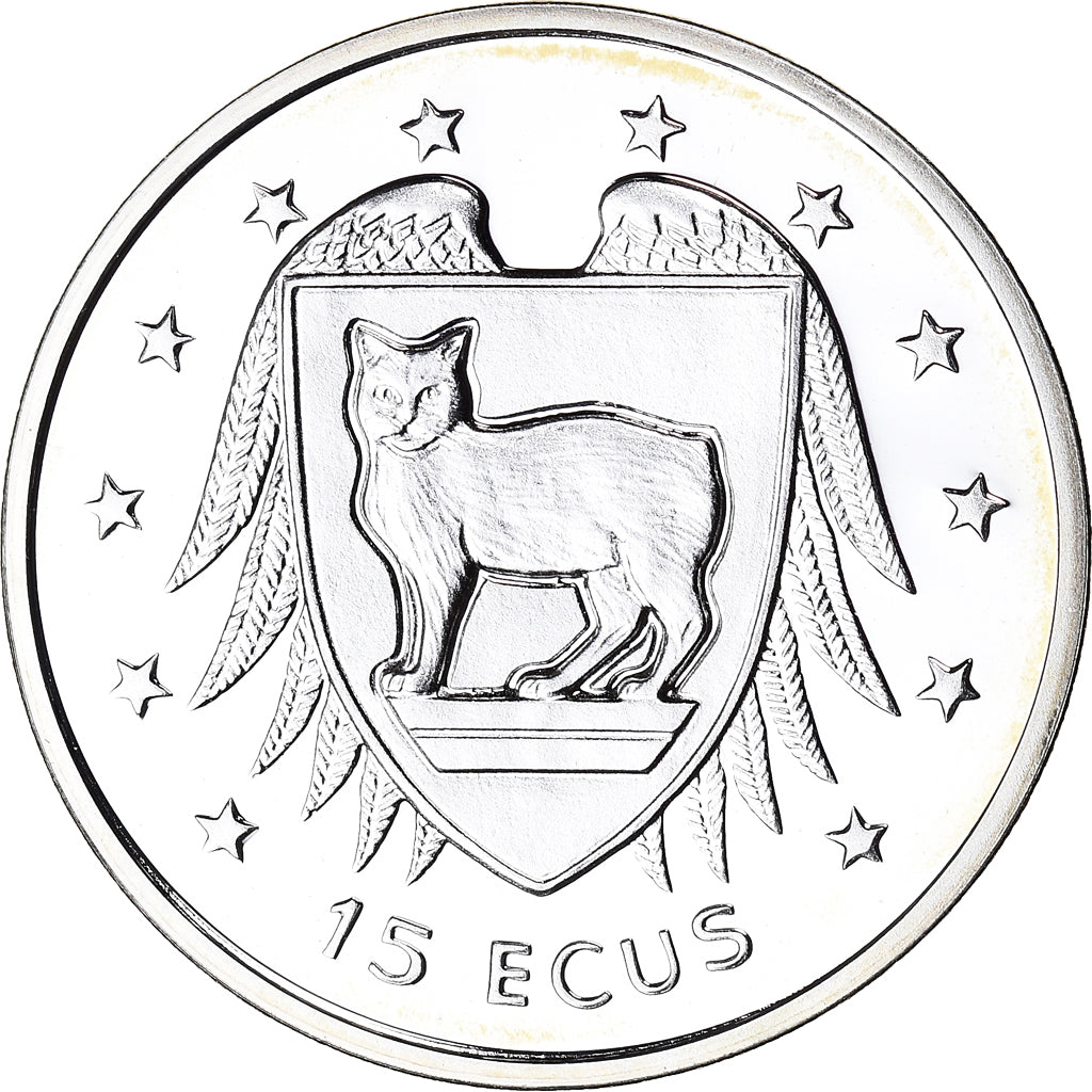 Coin, Isle of Man, Elizabeth II, 15 Ecus, 1994, Pobjoy Mint, MS(65-70), Silver
