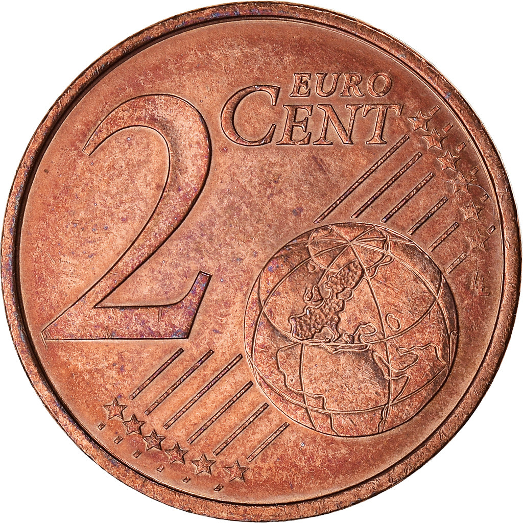 Monaco, 2 Euro Cent, 2001, Paris, AU(55-58), Copper Plated Steel, KM:168