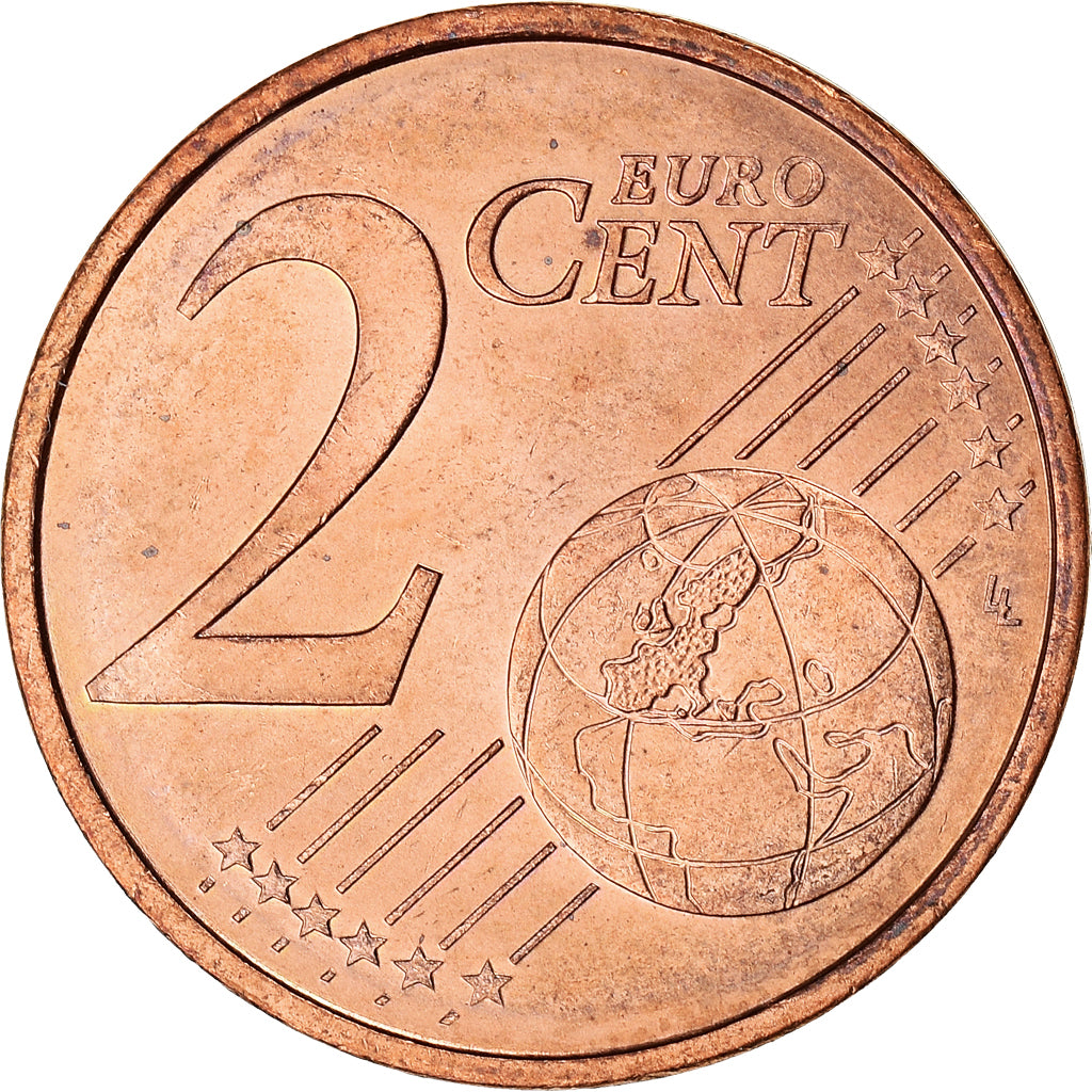 Monaco, 2 Euro Cent, 2001, Paris, MS(60-62), Copper Plated Steel, KM:168