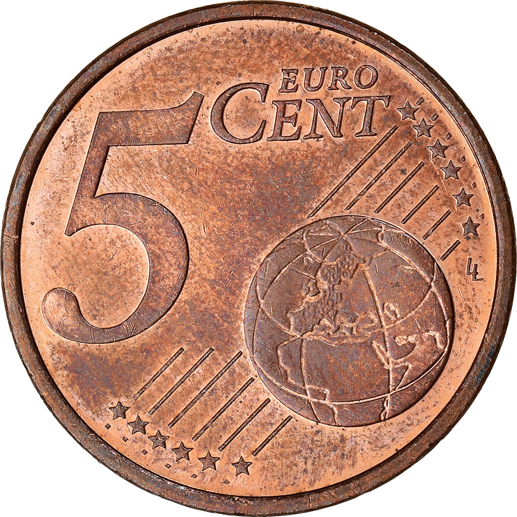 Monaco, 5 Euro Cent, 2001, Paris, AU(55-58), Copper Plated Steel, KM:169