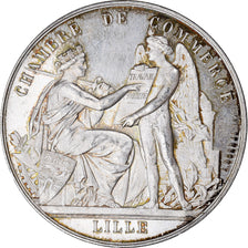 France, Medal, Chambre de Commerce de Lille, Borrel.A, MS(60-62), Silver