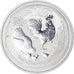 Monnaie, Australie, Année du Coq, 1 Dollar, 2017, 1 Oz, SUP+, Argent
