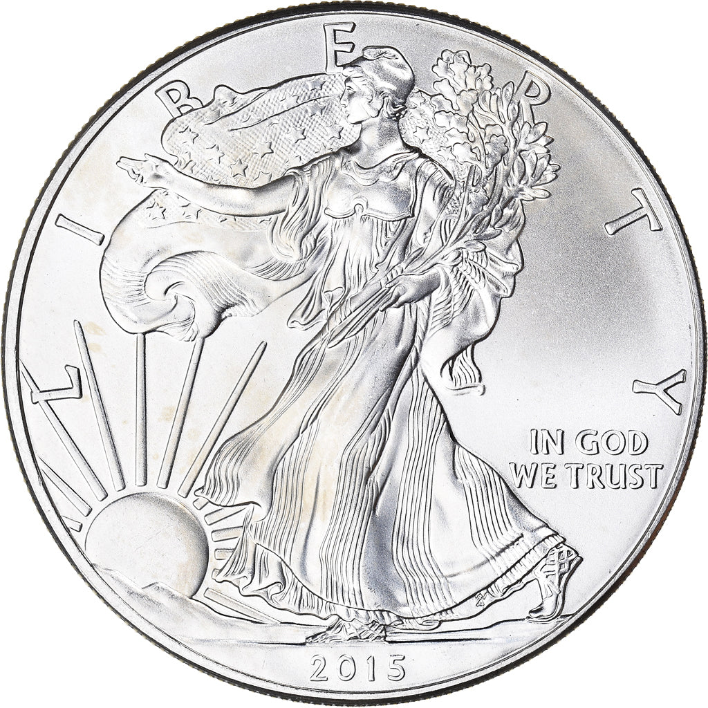 Moneda, Estados Unidos, Silver Eagle, Dollar, 2015, 1 Oz, SC, Plata