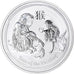 Coin, Australia, Year of the Monkey, 1 Dollar, 2016, 1 Oz, MS(64), Silver