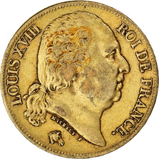 Münze, Frankreich, Louis XVIII, 20 Francs, 1818, Lille, SS, Gold, KM:712.9