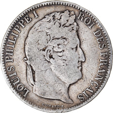 Munten, Frankrijk, Louis-Philippe, 5 Francs, 1831, Paris, ZG+, Zilver, KM:745.1