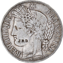 Coin, France, Cérès, 5 Francs, 1850, Paris, Countermark, VF(30-35), Silver