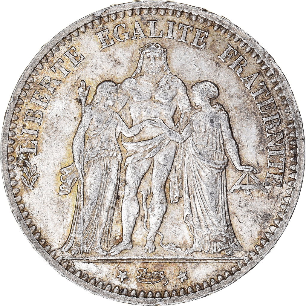 Moneta, Francia, Hercule, 5 Francs, 1874, Paris, BB, Argento, KM:820.1